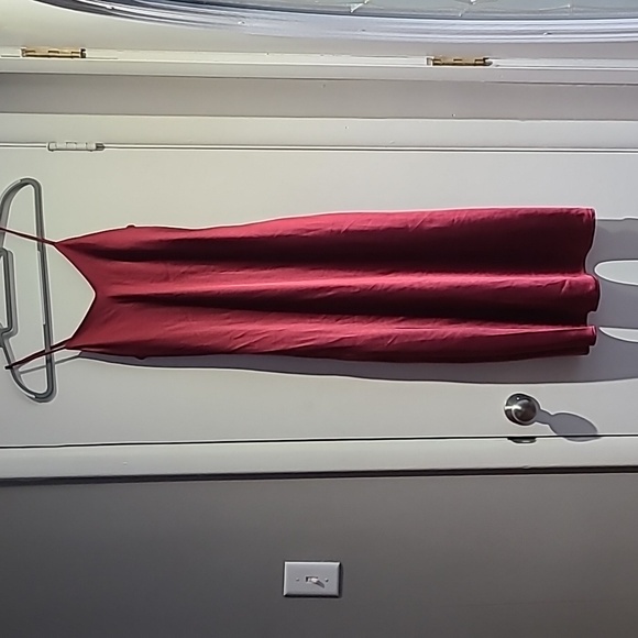 Nicole Miller NY‎ slip dress size Small Midi silky maroon - Picture 13 of 15